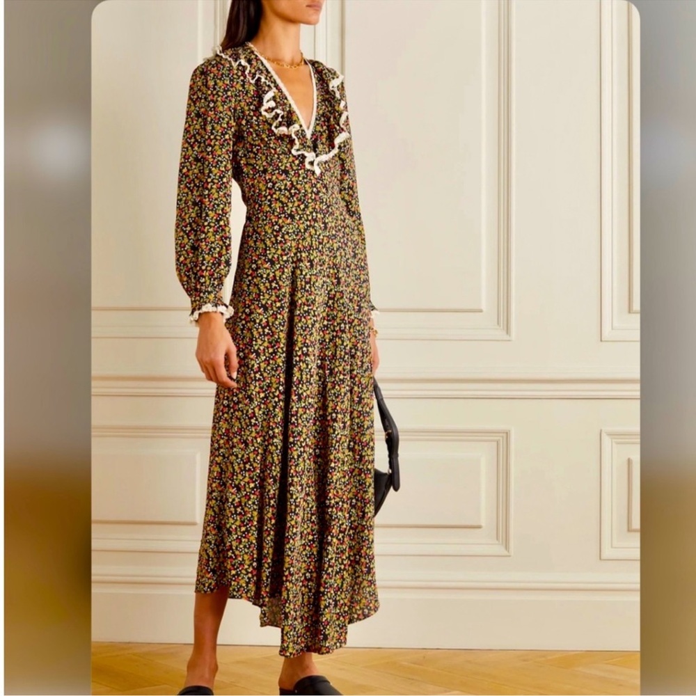 Dôen Eugenie Dress - Ink Montpellier Floral